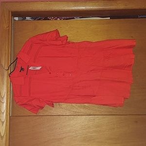 Torrid Orange Collared Shirt